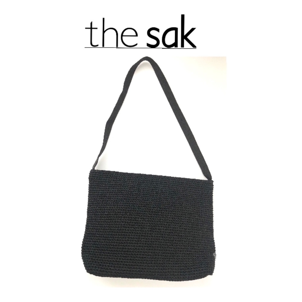 The Sak Black Crochet Purse - Like New !